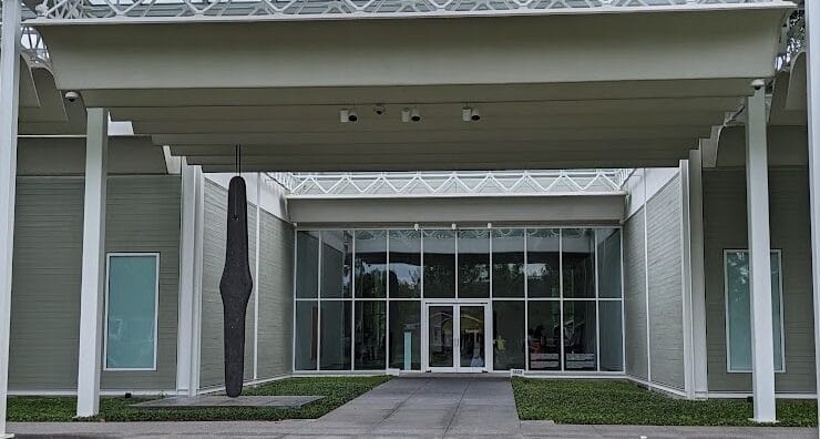 The Menil Collection in Houston. The building entrance is a piece of art.