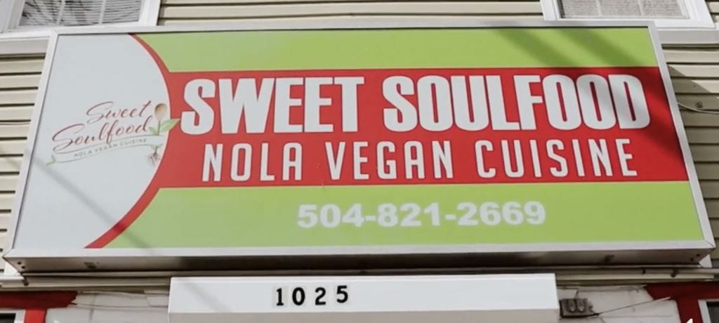 Sweet SoulFood NOLA Vegan Cuisine sign