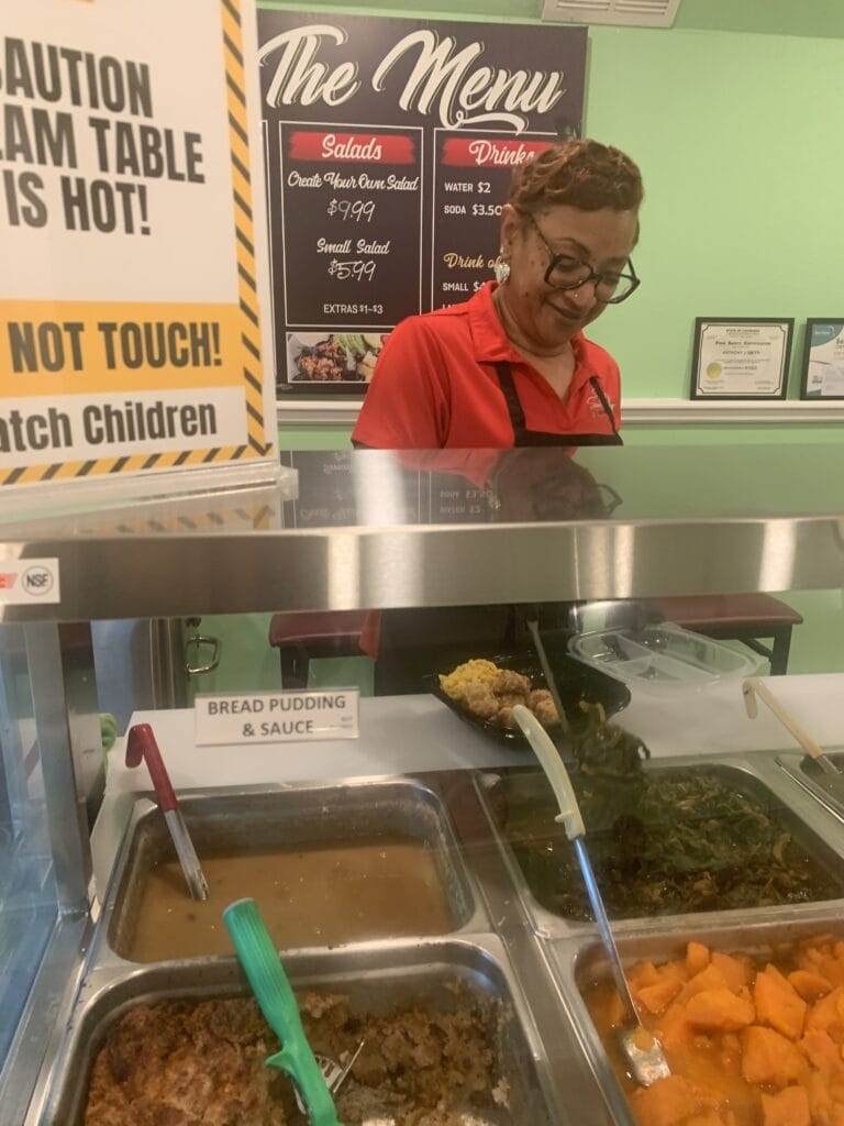 Beautiful server at Sweet Soulfood in New Orleans