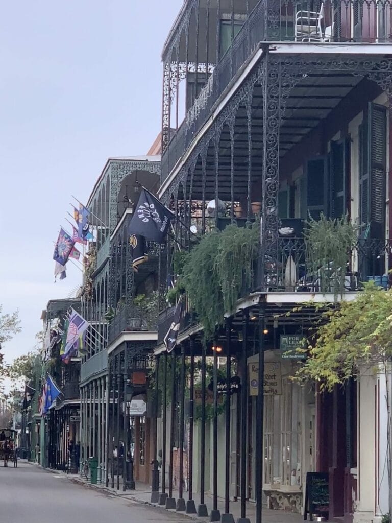 Iron balconies in The Paris of the South, New Orleans