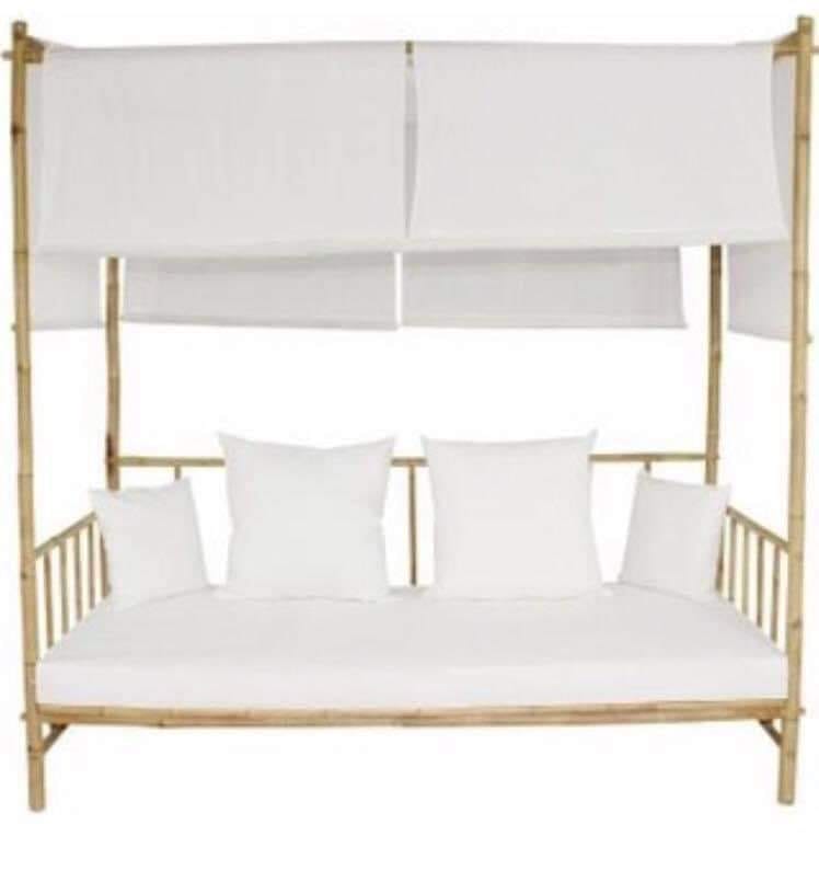 picture of a bamboo daybed.