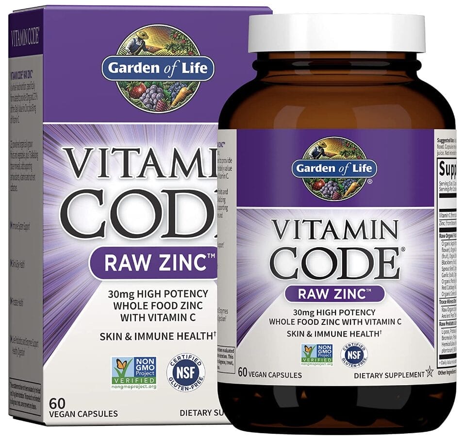 Raw zinc for healthy nutritional intake.