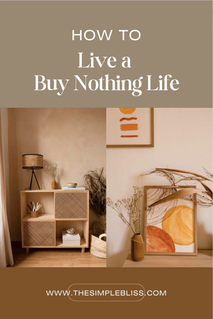 Learn how to live a Buy Nothing life.