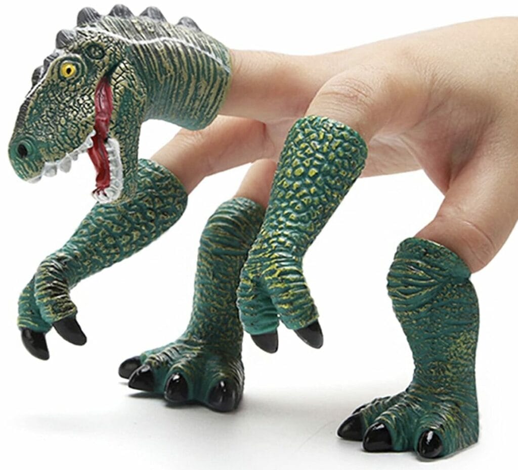 Dinosaur Finger Puppet! How cute is this for adults and kids?