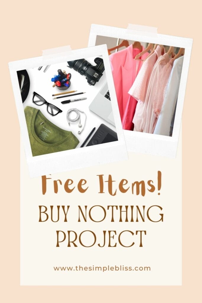 Everything is free from computer to clothes through Buy Nothing Project.