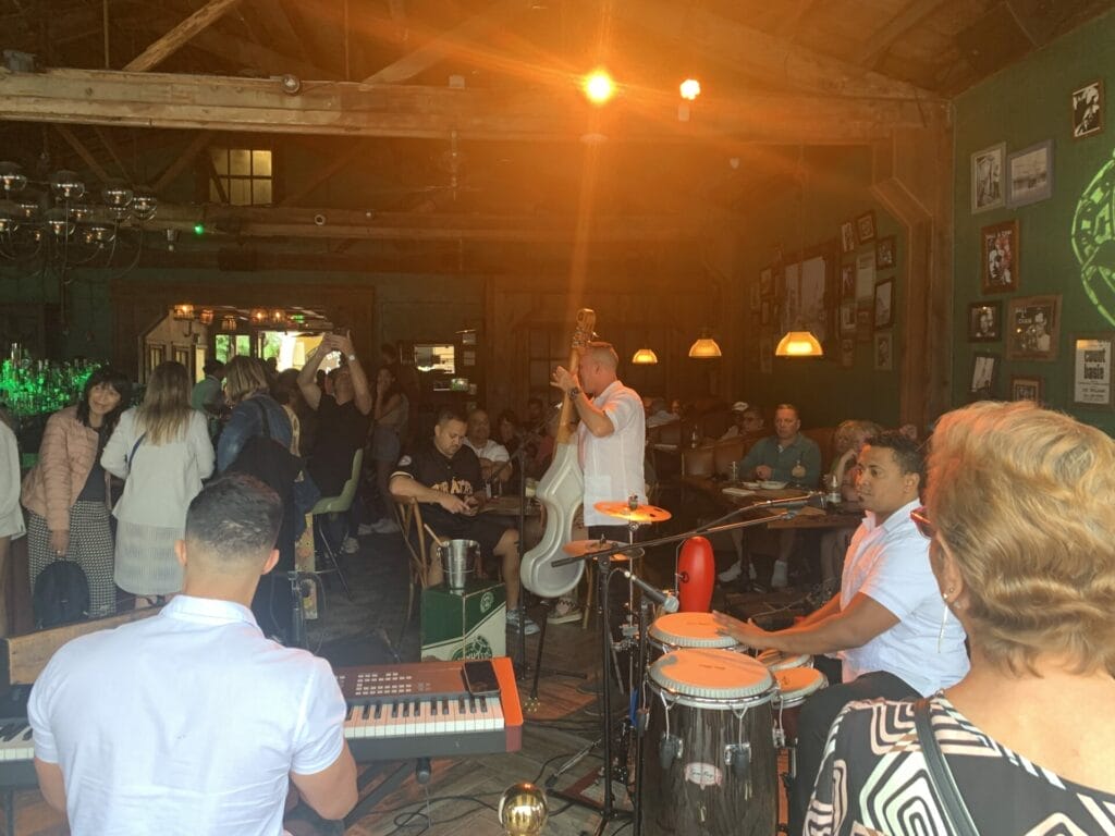 Music scene in Little Havana, Miami.