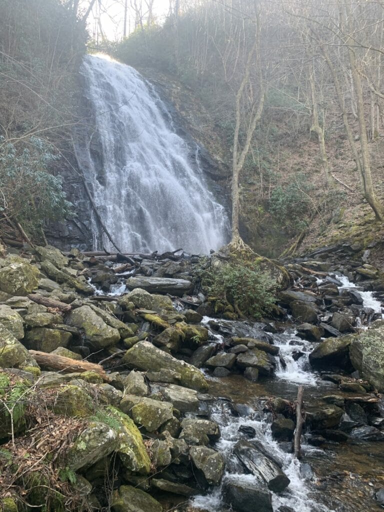 Crabtree Falls in Brunsville, North Carolina - waterfall.