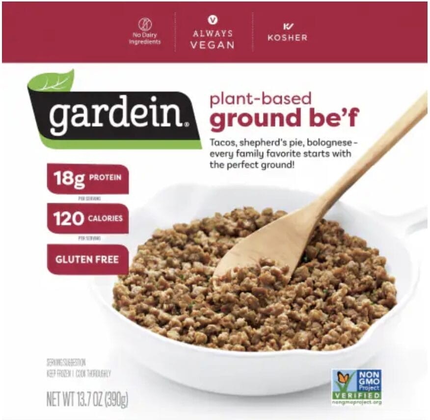 Gardein Ground Be'f to be compared to Impossible Ground Beef.