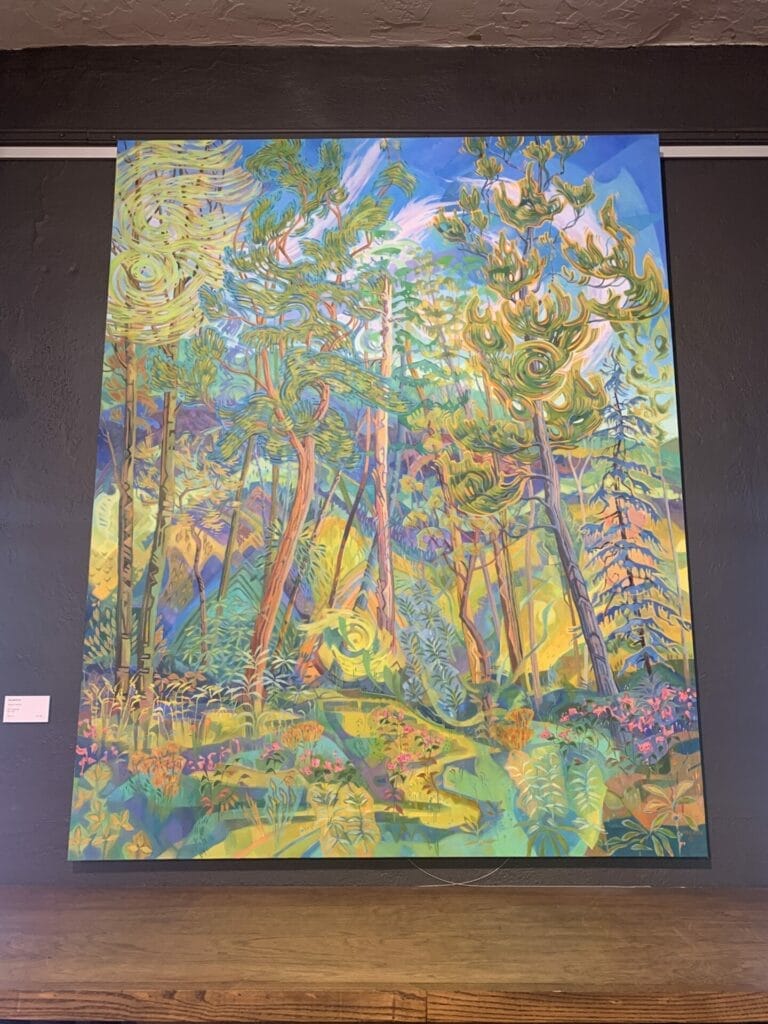 Grovewood Gallery in Asheville, NC - Colorful painting