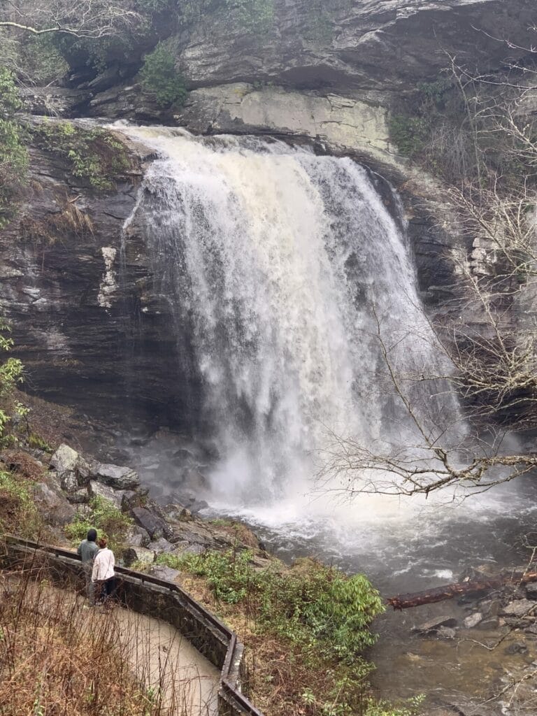 Looking Glass Waterfall in North Carolina in Brevard.