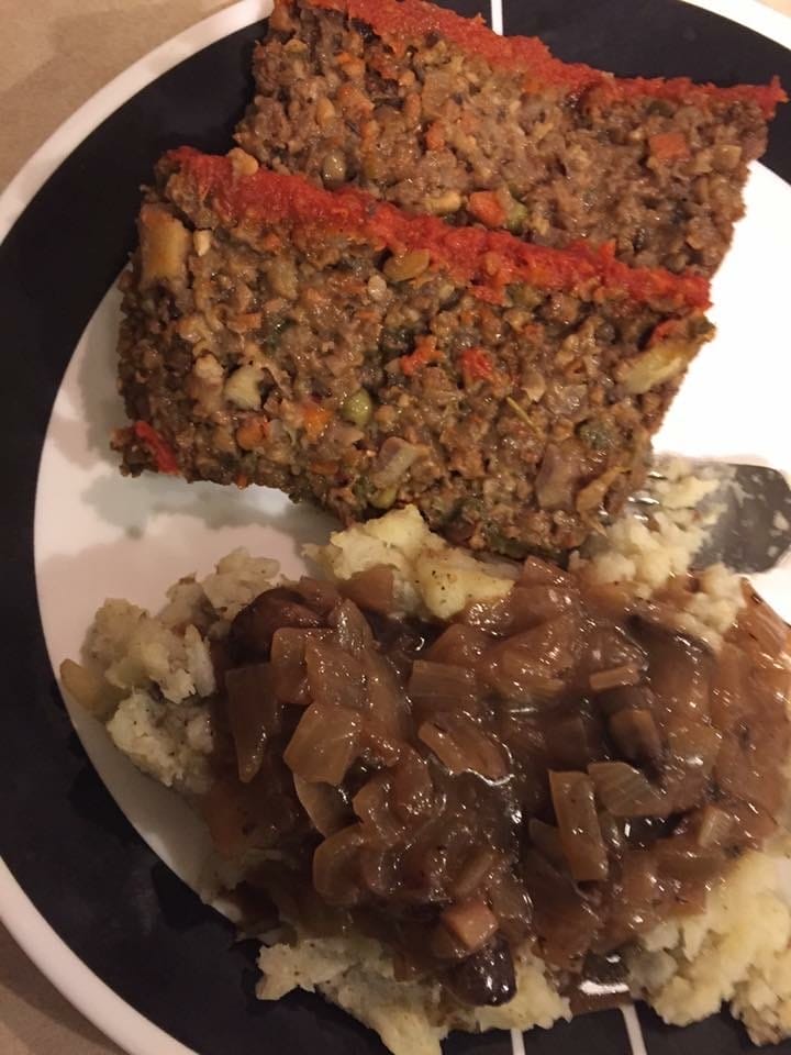 Plant-Based meatloaf, delicious, healthy and sustainable.