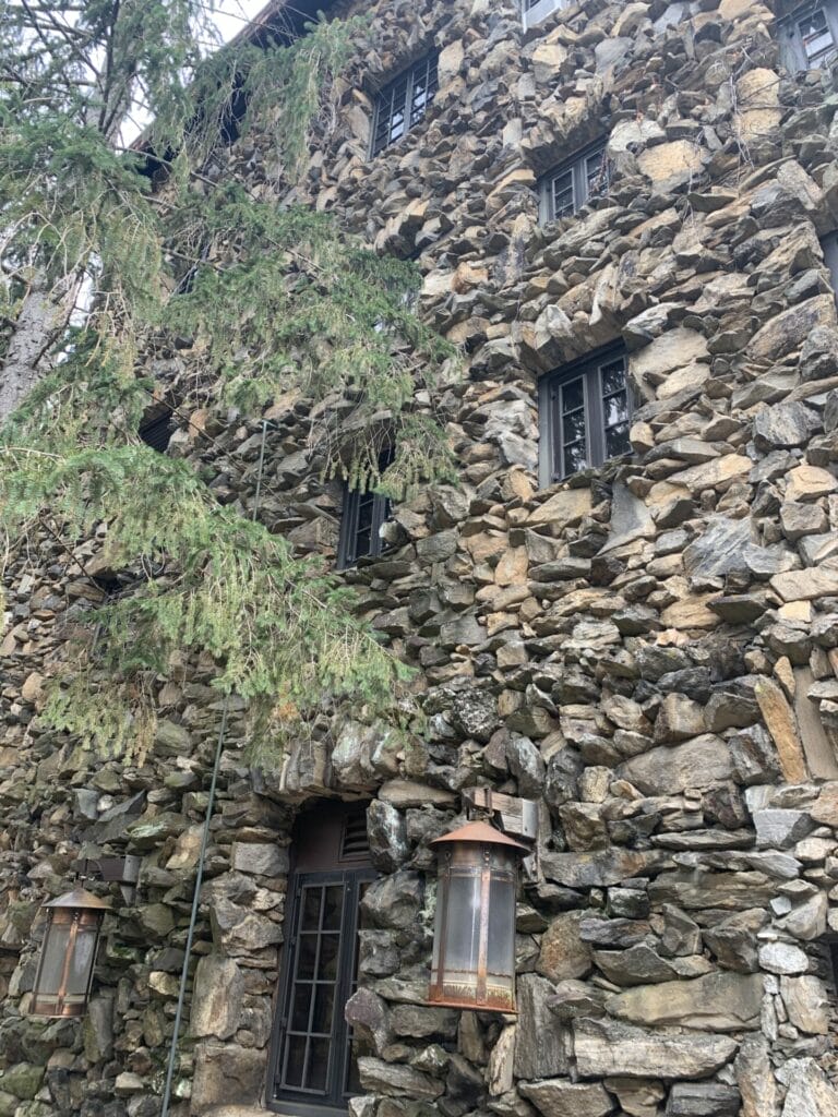 The Omni Grove Park Inn in the mountain town of Asheville, NC - big boulders exterior