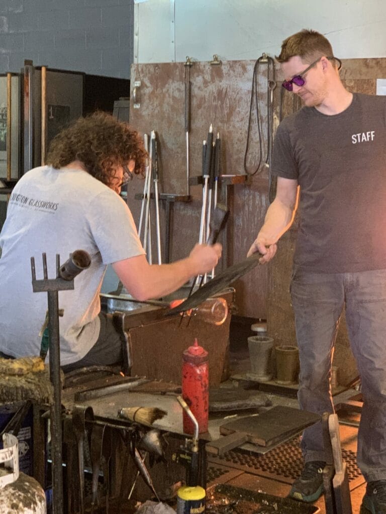 Owners of Lexington Glassworks are creating functional art right in the store.