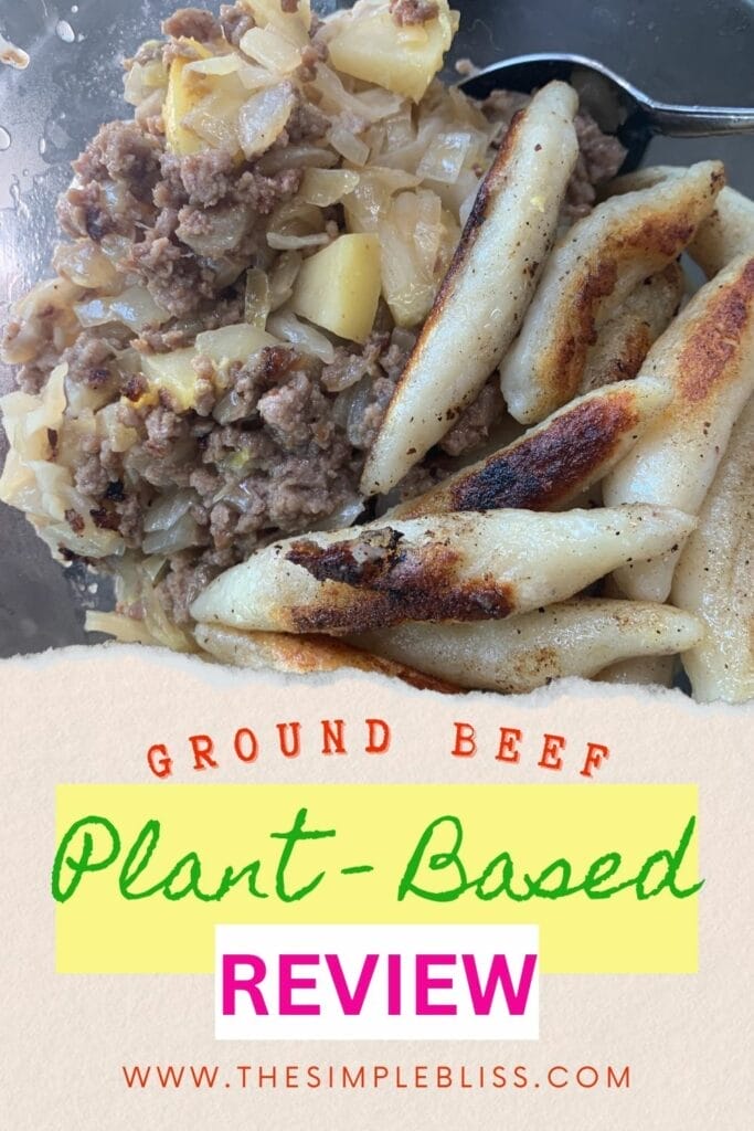 Plant-Based alternative ground beef products such as Impossible Foods and Gardein.