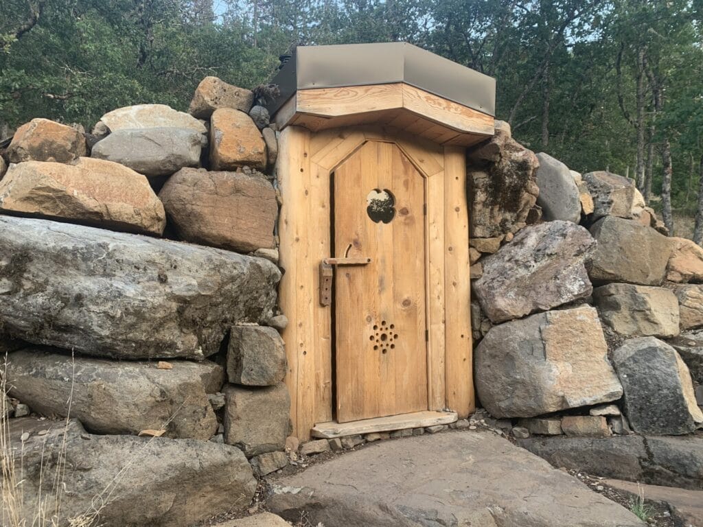 My cave entrance at Sky Cave Retreat in southern Oregon.