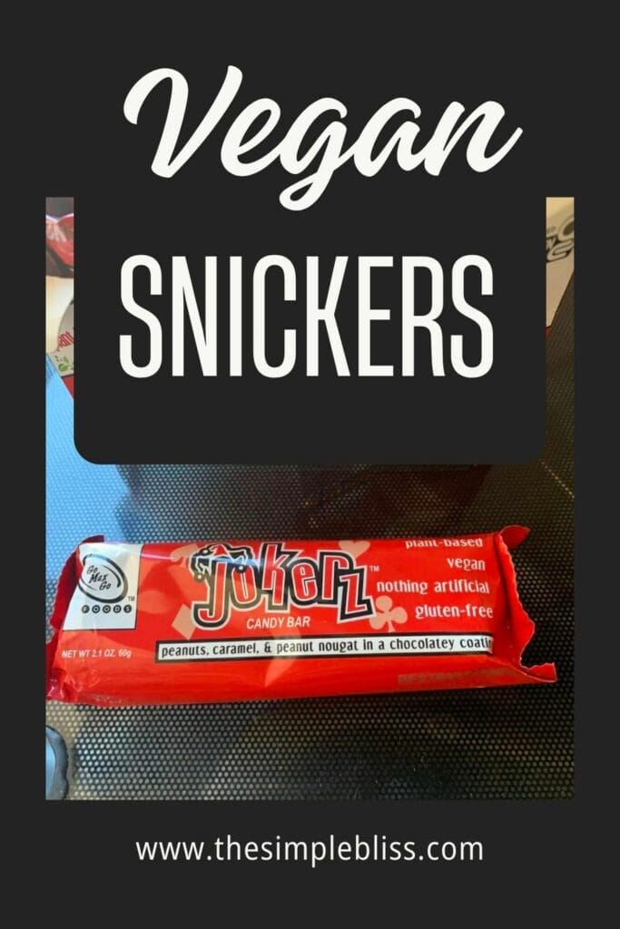 Vegan Snickers bar, Jokerz, is just as delicious and addictive.
