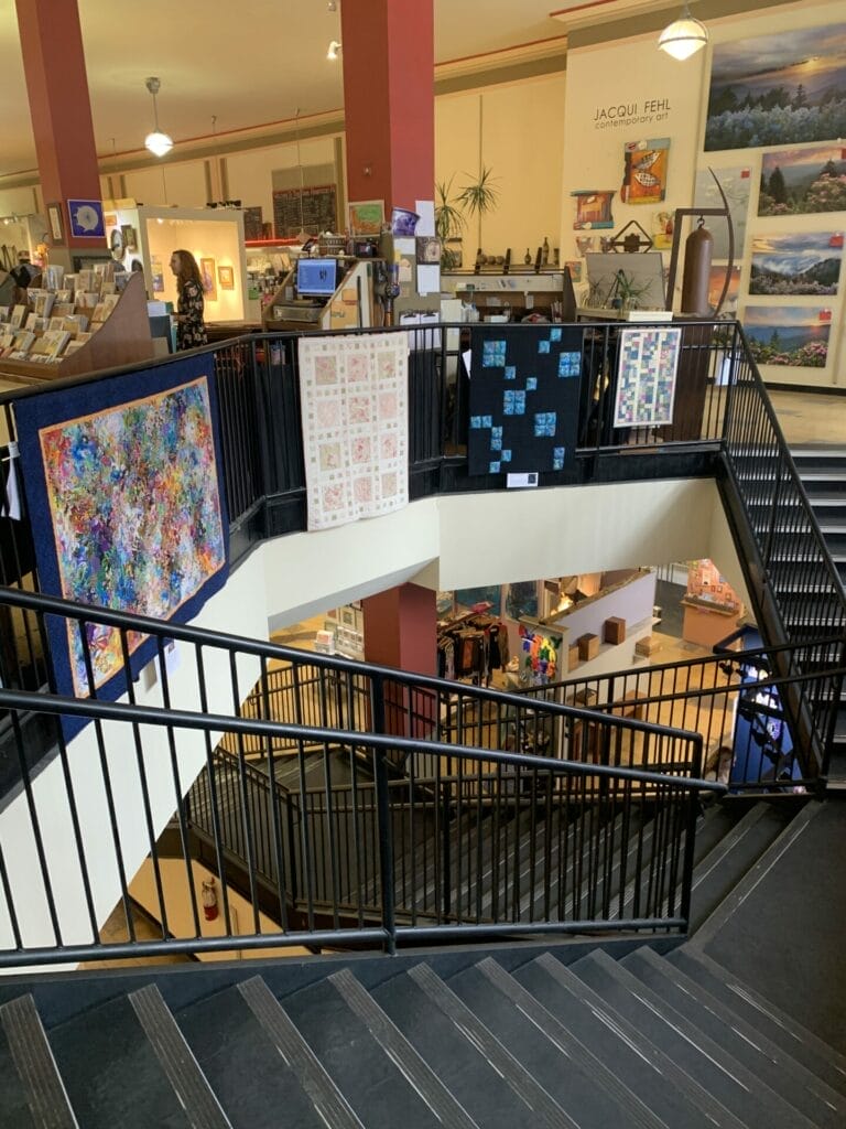 Woolworth Walk in Asheville, NC - 2 stories of art showcasing all local artists.