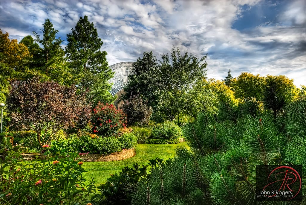 Myriad Botanical Gardens, one of the Best of Oklahoma City. Serenity in the city center.