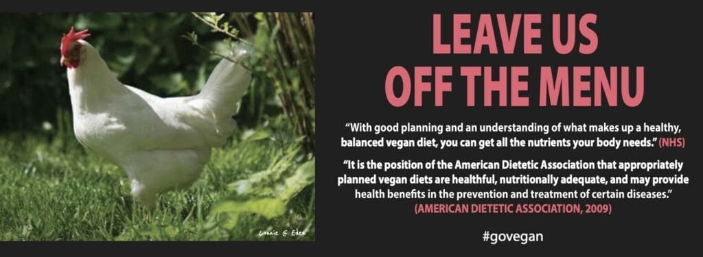 Leave the animals off the menu. #govegan