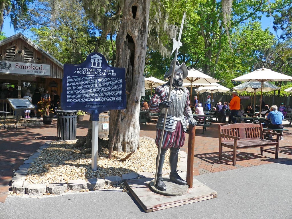 The Fountain of Youth Archaeological Park in St. Augustine, Florida.