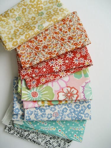 Eco-friendly menstrual pads made out of pretty cloths makes me happy.
