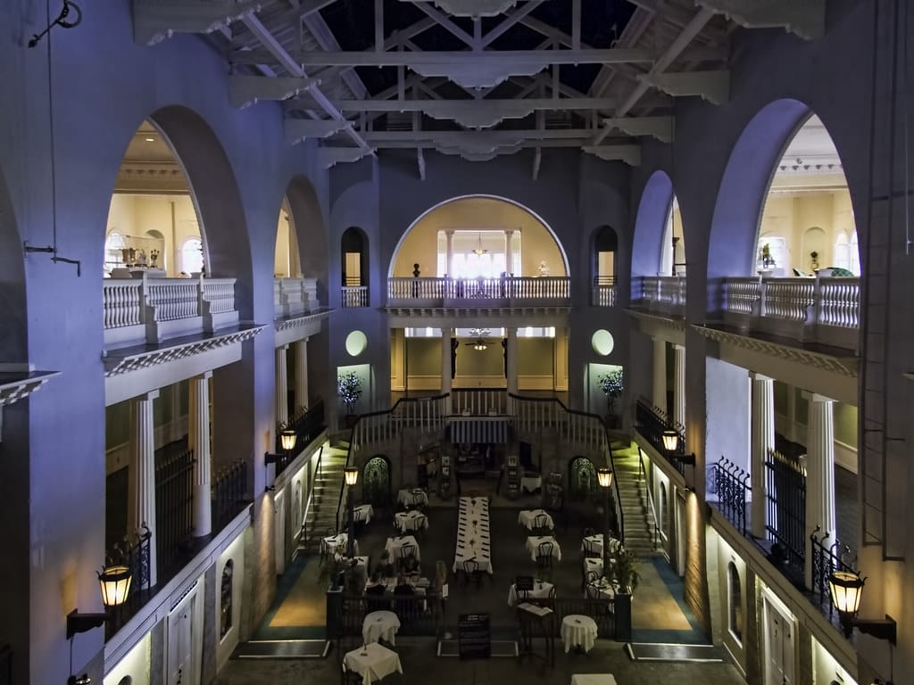 Biggest indoor swimming pool back then and now is the dining room at Lightner Museum of St. Augustine.