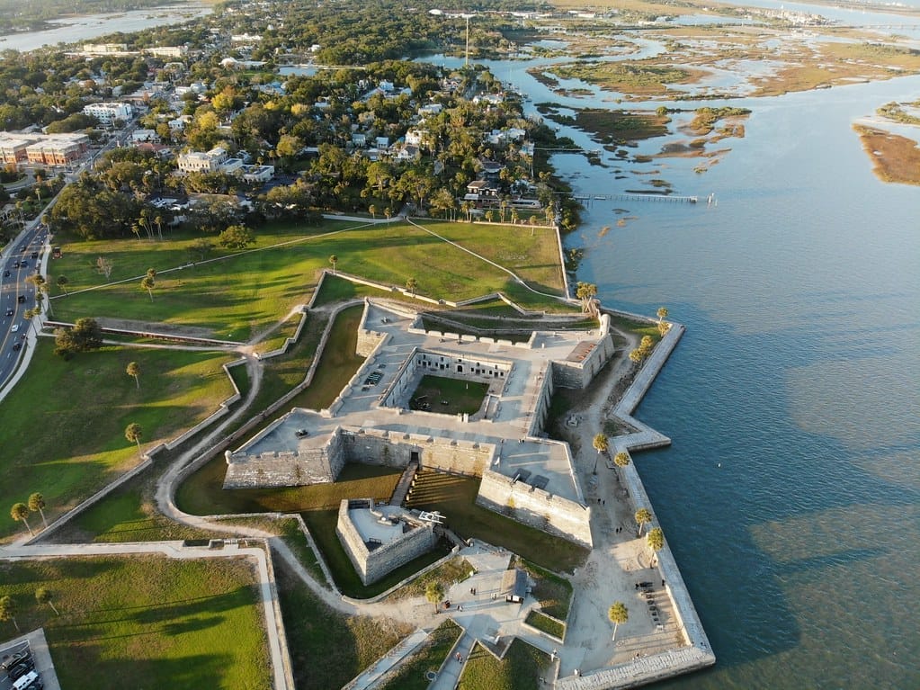 Castillo de San Marcos in St. Augustine, the oldest fort in the US.