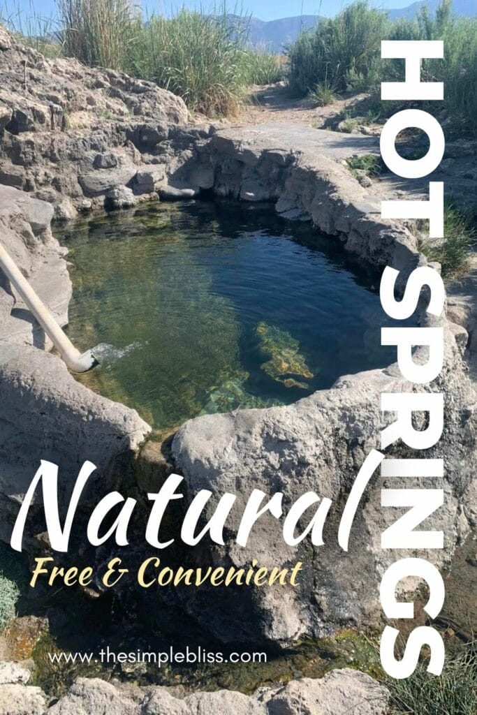 Picture of Rock Tub Hot Springs Mammoth Lakes, Southern California. There's a pipe leading the natural thermal water to the tub.