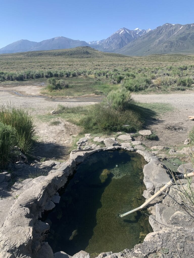 Rock Tub Hot Springs, one of the most convenient gem in Mammoth Lakes.