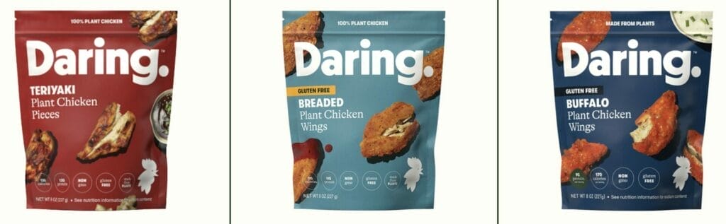 More Daring Chicken Pieces options, there'a Teriyaki flavor plue 2 Plant Chicken Wings options, Breaded and Buffalo. All are worth trying!