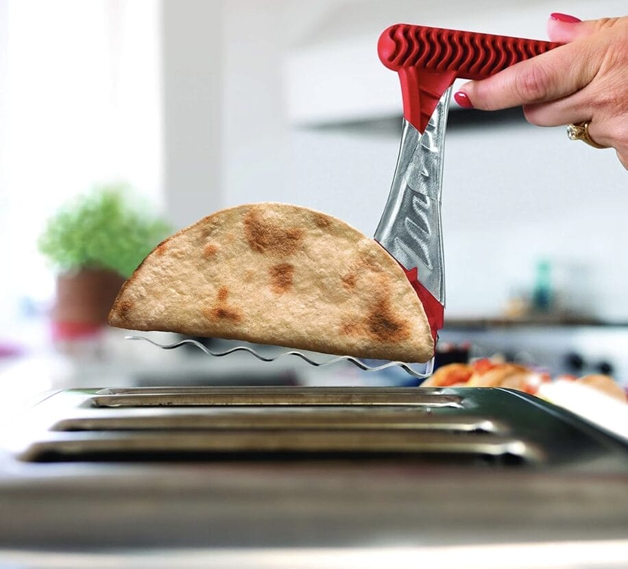 Taco toaster, a gadget to toast your tortilla right in your toaster.