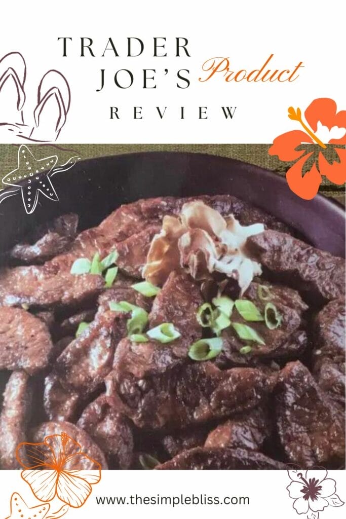 Photo of Trader Joe's Korean Beefless Bulgogi with the text "Trader Joe's Product Review."