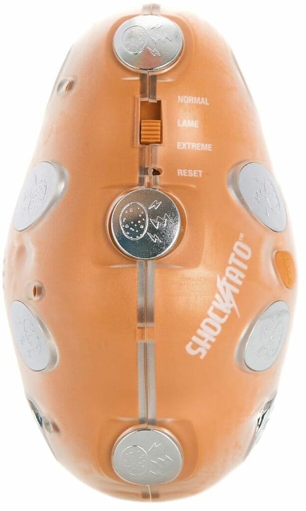 Shocktato seems to be a pretty fun game! and can set up music for the younger kids!