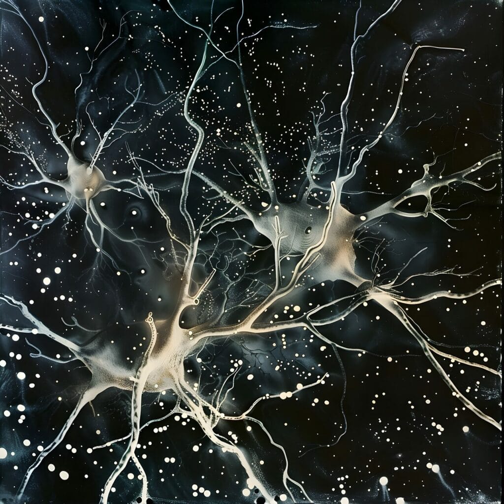 Neuron connections in our brain is demonstrated here to show our brain's neural connections are flexible and constantly evolving.