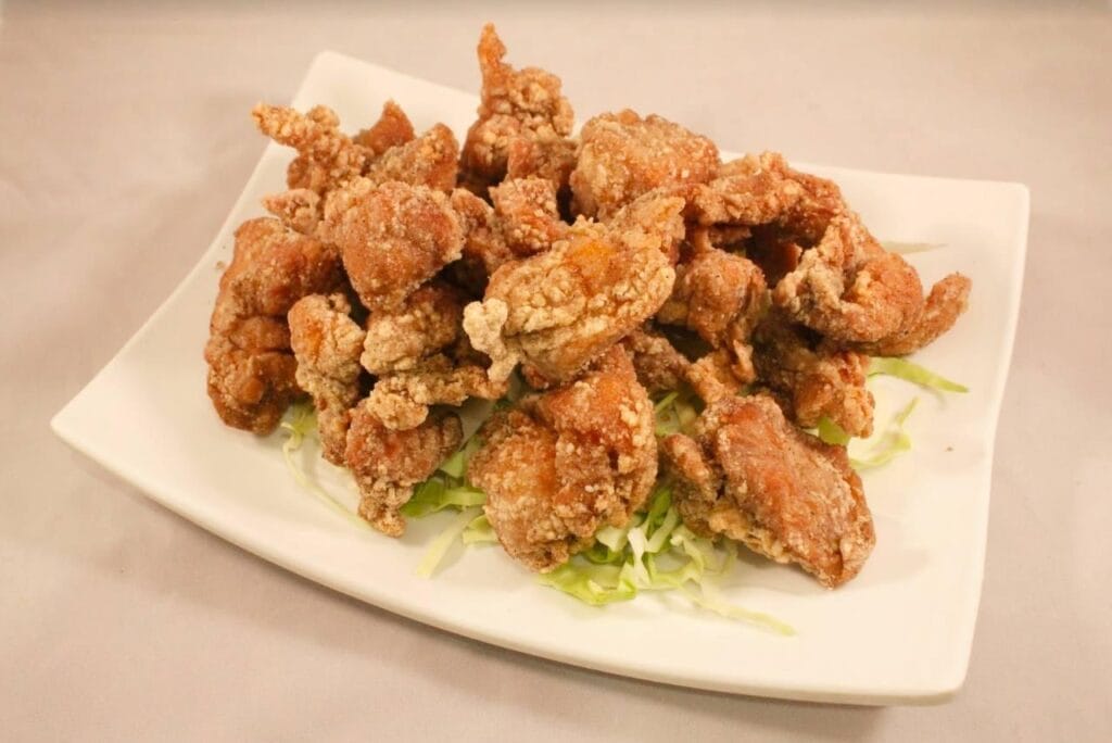 Plate of popcorn chicken nuggets, the term used in the states now is inspired by this dish from Taiwan.