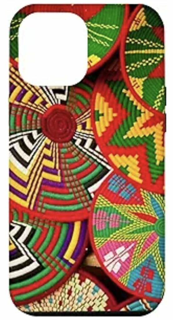 Mesob Ethiopian print on iphone cover.