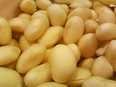 Picture of soy beans, the main ingredient of fermented soy sauce.