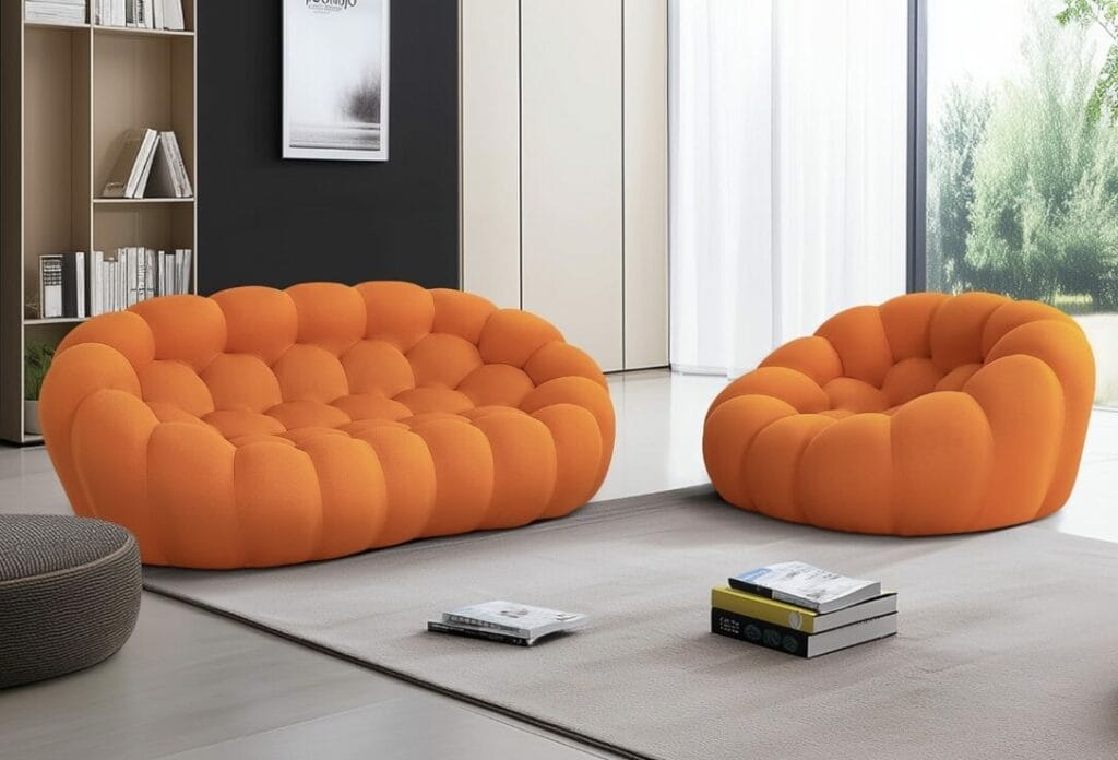 Bubble, honeycomb oversized sofa that looks modern and comfortable!