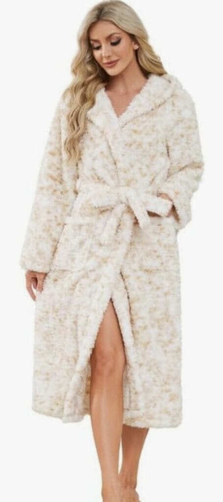 A soft robe for those clothing optional hot springs.