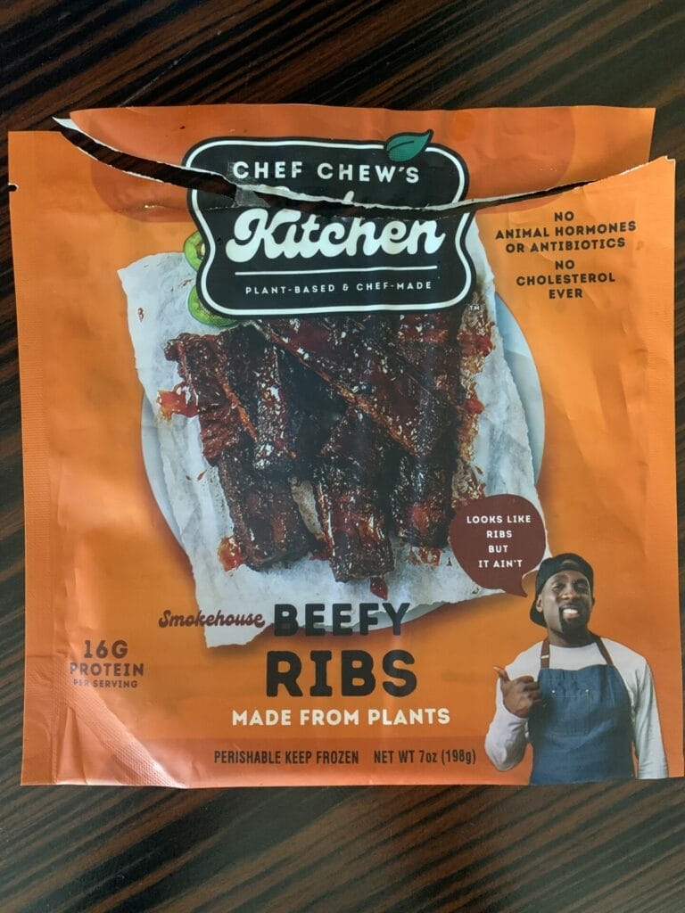 Chef Chews Beefy Ribs package. It's healthy and delicious!