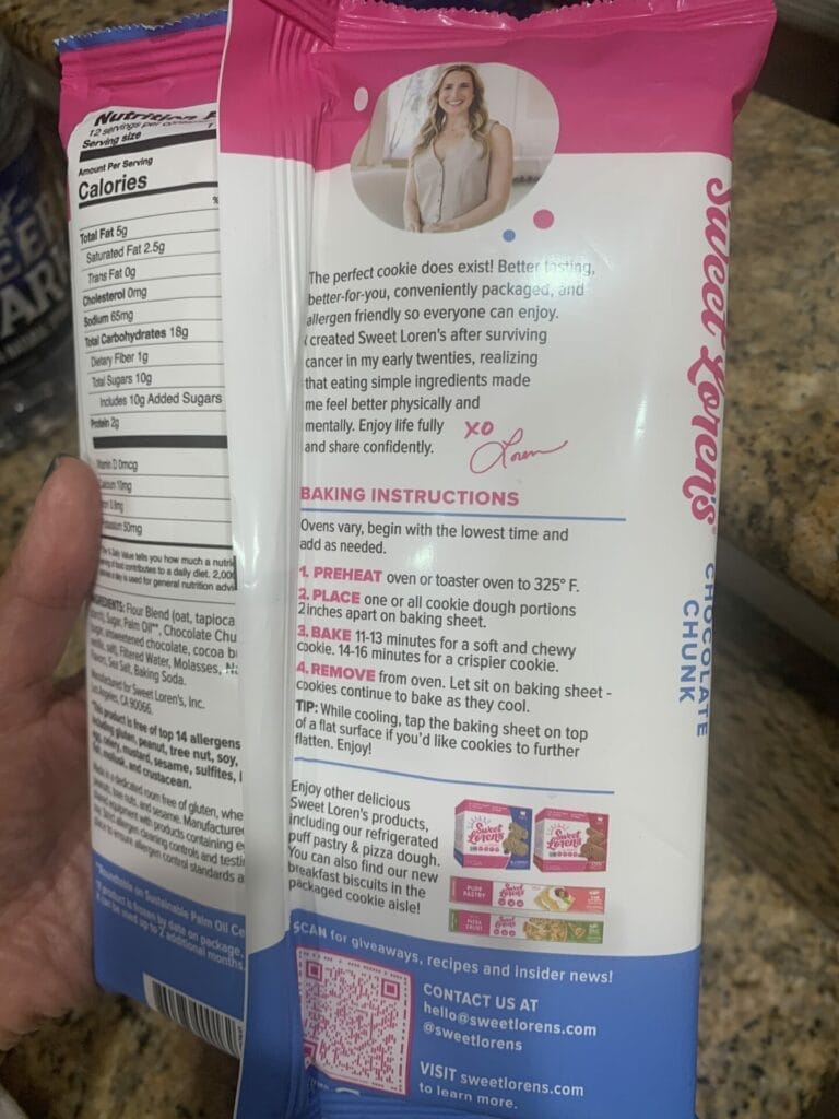 How easy can Sweet Loren's make it for us to get some delicious cookies in no time! Take a look at the directions.