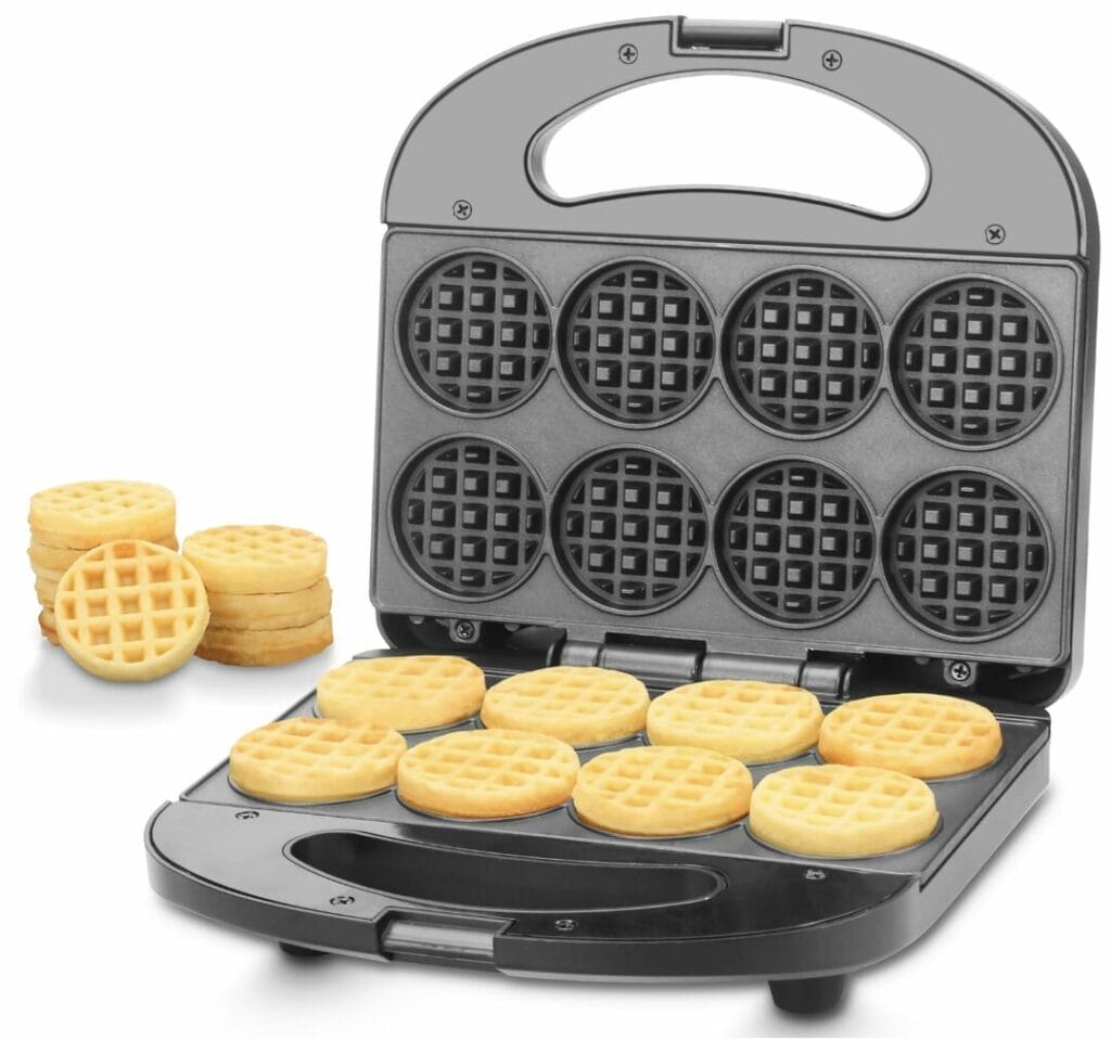 Mini Waffle Maker is a fun way to make a snack, for a party, or just bring some fun to breakfast.